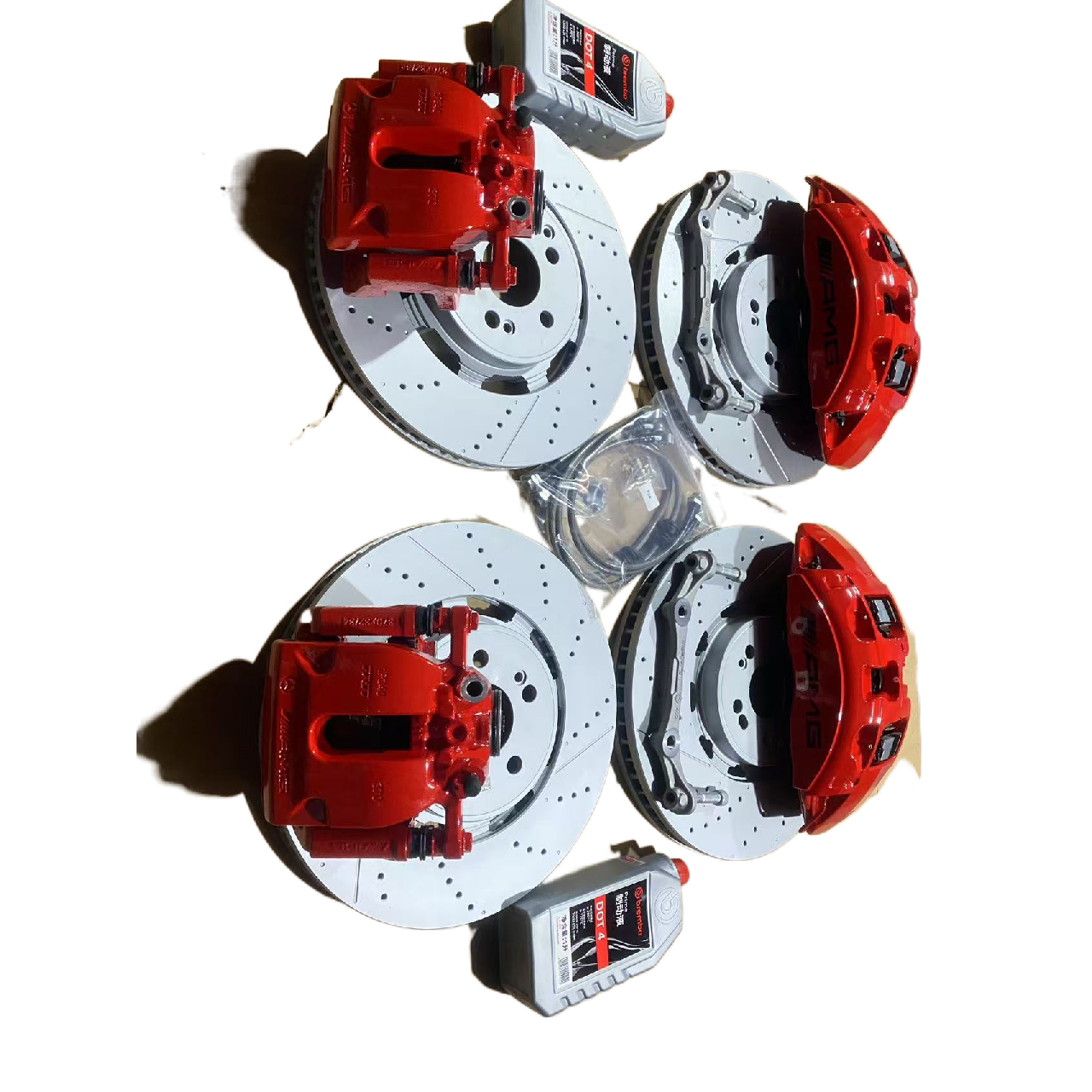 For Mercedes-Benz W167 G63 GLE43 Upgrade Calipers Front Six Back Four GLE350 GLE450 Brake Cylinder Brake System G63